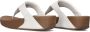 FitFlop Lulu Leather Toepost slippers voor Vrouwen Wit - Thumbnail 13