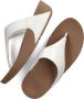 FitFlop Lulu Leather Toepost slippers voor Vrouwen Wit - Thumbnail 13