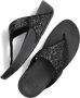 FitFlop Vrouwen Canvas Slippers Teenslipper X03 Zwart - Thumbnail 5