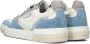 Floris van Floris van Bommel van Floris van Bommel Sneakers Heren Lage sneakers Herenschoenen Leer SFM-10201 Wit blauw - Thumbnail 5