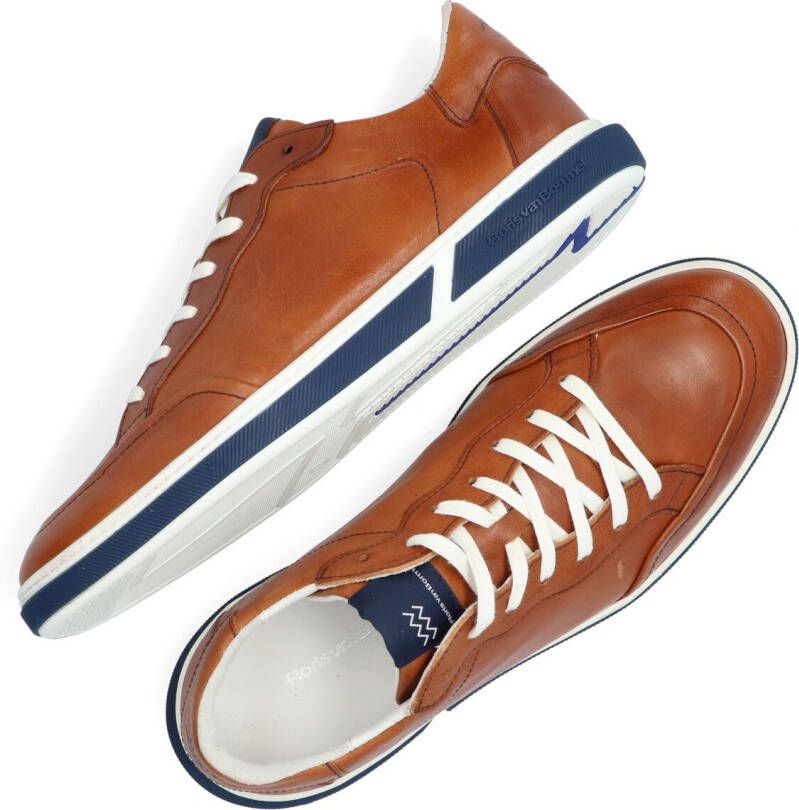 Floris Van Bommel Cognac Lage Sneakers 13350