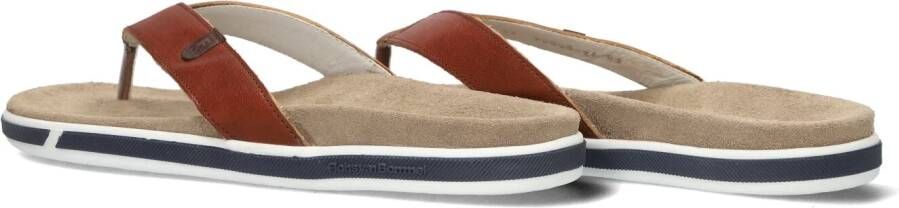 FLORIS VAN BOMMEL Cognac Slippers Sfm-90009