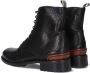 Floris van Bommel SFW-50028-10-07 Volwassenen VeterlaarzenHoge sneakersDames veterschoenenHalf-hoge schoenen Zwart - Thumbnail 4