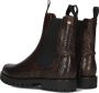 Fred de la Bretoniere Chelsea Boot Minou Brown Olivegloss Dames Laarzen - Thumbnail 4