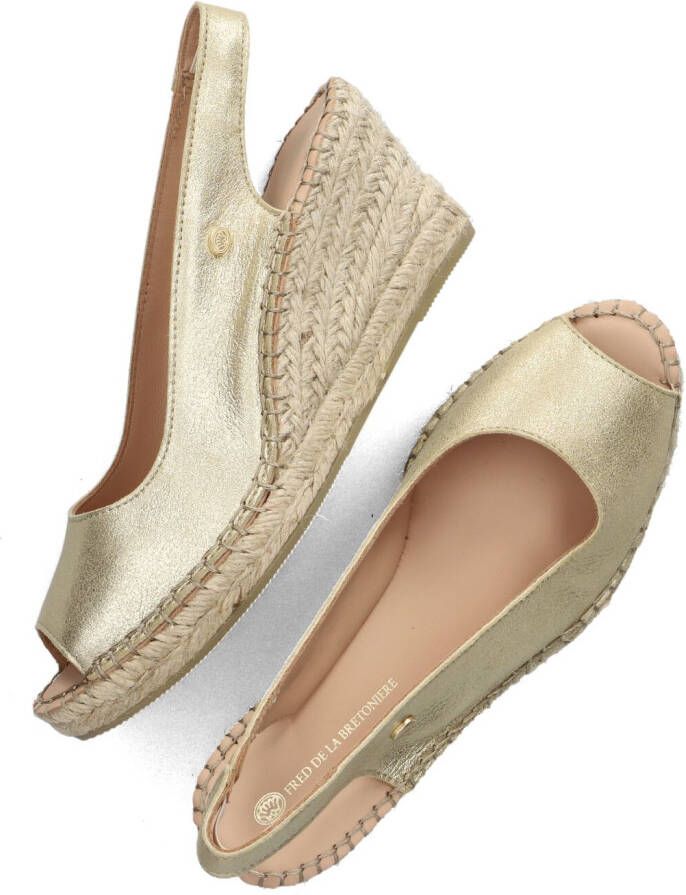 FRED DE LA BRETONIERE Gouden Espadrilles Clare Beau