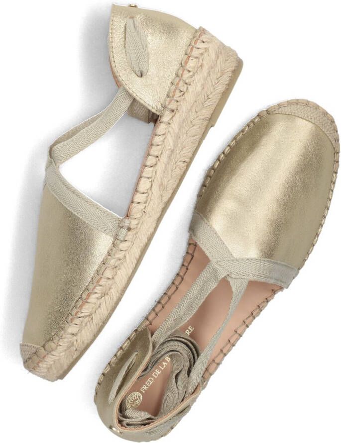 FRED DE LA BRETONIERE Gouden Espadrilles Romi Luz