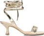 Fred de la Bretoniere Elegante Wrap Sandalen Yellow Dames - Thumbnail 3