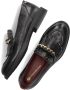 Fred de la Bretoniere Paris Loafer Zwart Leer Franje Black Dames - Thumbnail 6