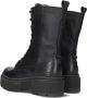 G-Star G Star Raw Kafey Pfm Hgh Lea Dnm W Veterboots Laarzen Met Veters Dames Zwart - Thumbnail 6