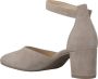 Gabor Beige Suède Pump met Enkelband Beige Dames - Thumbnail 5