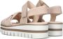 Gabor Beige Gevlochten Sandalen met Enkelbandje Beige Dames - Thumbnail 4