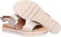 Gabor Comfortabele Metallic Sandalen met Elastische Band Beige Dames - Thumbnail 5