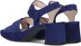 Gabor Blauwe Suède Kruisband Sandalen Blue Dames - Thumbnail 5