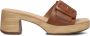 Gabor Trendy Camel Suede Muiltjes met Gesp Brown Dames - Thumbnail 3