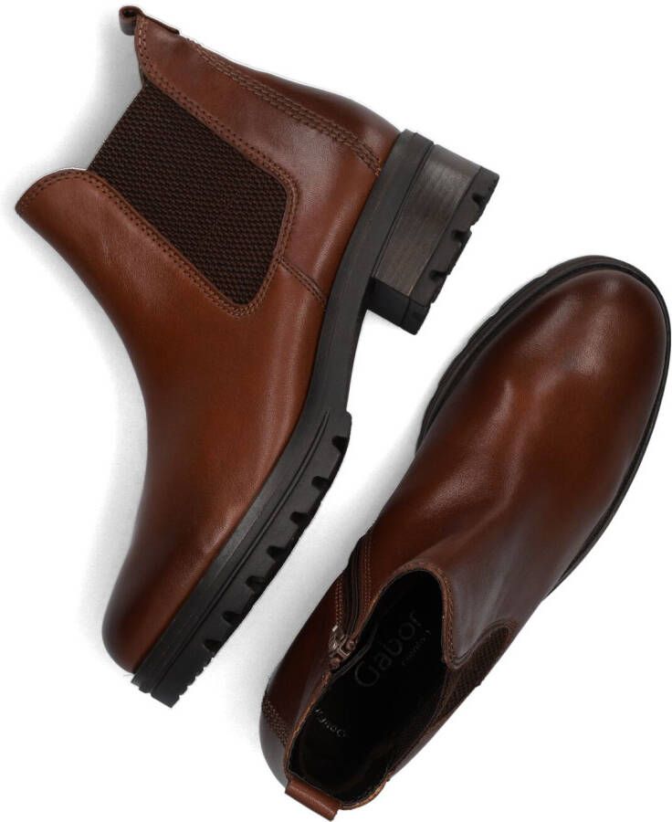 GABOR Cognac Chelsea Boots 781.3