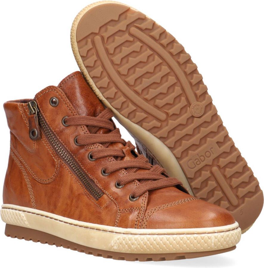 Gabor Cognac Hoge Sneaker 754