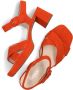 Gabor Oranje Suède Kruisband Sandalen Orange Dames - Thumbnail 7