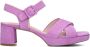 Gabor Lila Suède Kruisband Sandalen Purple Dames - Thumbnail 4