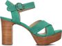 Goosecraft Groene Suède Kruisband Sandalen Green Dames - Thumbnail 2