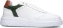 Goosecraft Witte leren sneakers met groen suède paneel White Heren - Thumbnail 2