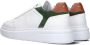 Goosecraft Witte leren sneakers met groen suède paneel White Heren - Thumbnail 3