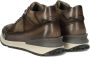 Bruin Tinten Podium 7540 Hoge sneakers Leren Sneaker Heren Beige - Thumbnail 5