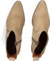 Haboob Beige Suède Enkellaarzen met Westerse Details Beige Dames - Thumbnail 6