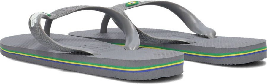 HAVAIANAS Grijze Slippers Brasil Logo Dames