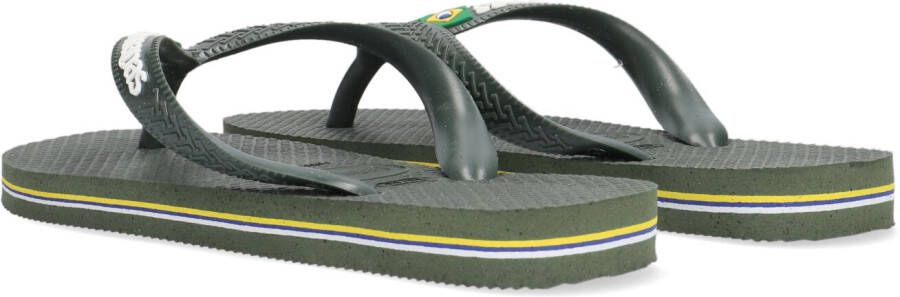 Havaianas Groene Teenslippers Brasil Logo Kids