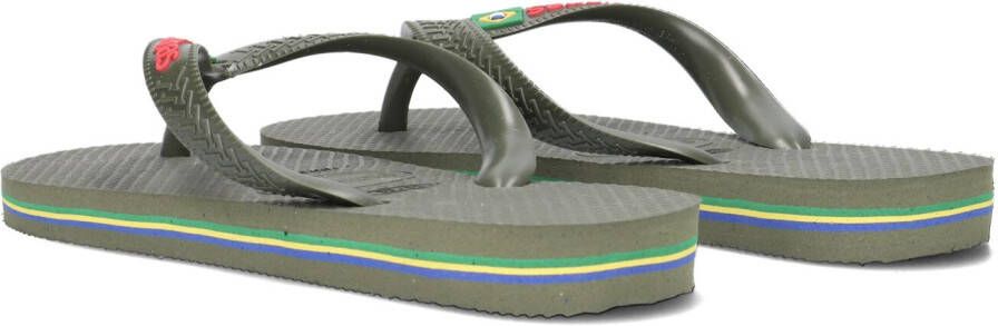 Havaianas Groene Teenslippers Brasil Logo Kids