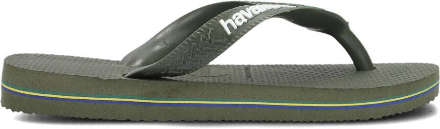 HAVAIANAS Groene Slippers Brasil Logo Kids