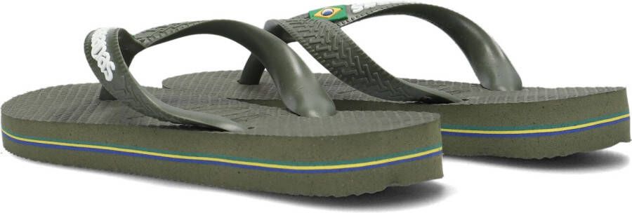 HAVAIANAS Groene Slippers Brasil Logo Kids