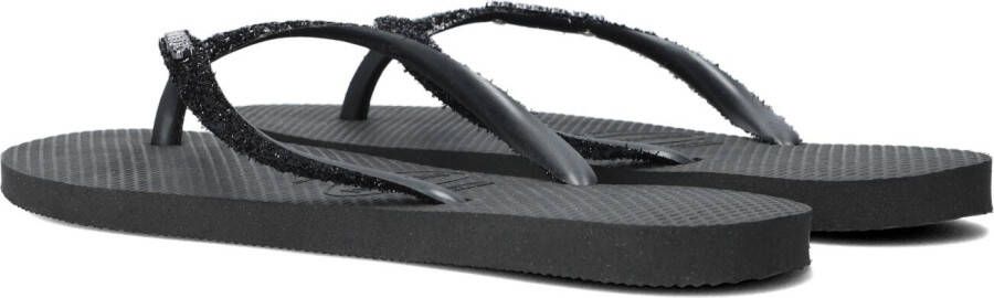 HAVAIANAS Zwarte Slippers Kids Slim Glitter Ii