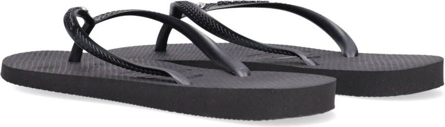 HAVAIANAS Zwarte Teenslippers Slim Crystal Sw Ii