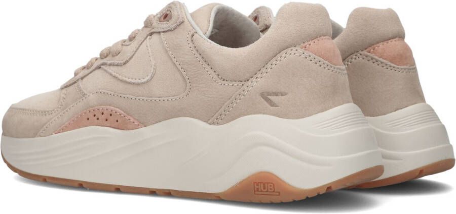 HUB Beige Lage Sneakers Eclipse