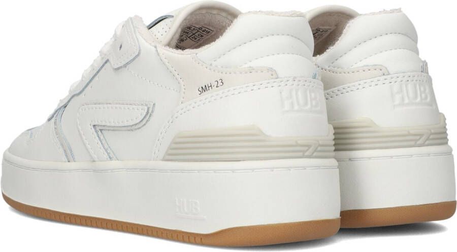 HUB Witte Lage Sneakers SmAsh