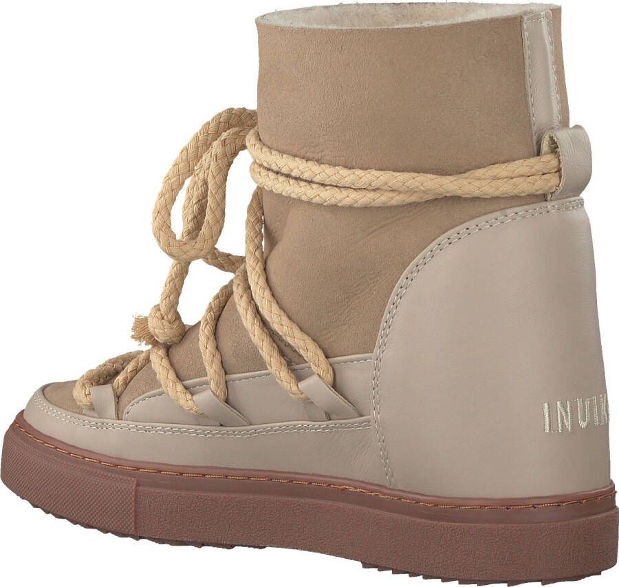 Inuikii Beige Enkelboots Classic Wedge