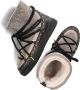 INUIKII Enkellaarsjes Dames Outdoor Snowboots Damesschoenen Leer Curly Rock Zwart combi - Thumbnail 10