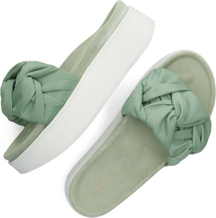 INUIKII Groene Slippers Fjord Flower Platform