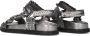 Inuovo Zilveren geweven sandalen met klittenbandsluiting Gray Dames - Thumbnail 5