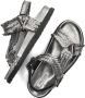 Inuovo Zilveren geweven sandalen met klittenbandsluiting Gray Dames - Thumbnail 7
