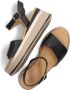 Inuovo Zwarte Leren Sandalen met Gouden Gesp Black Dames - Thumbnail 7