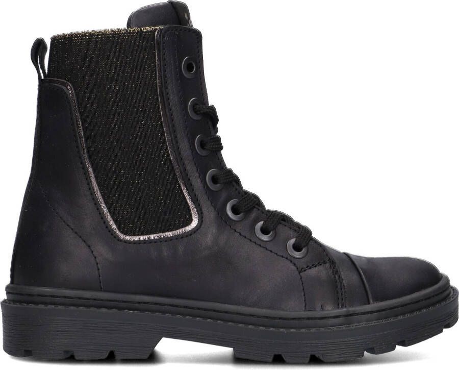 JOCHIE & FREAKS Zwarte Veterboots Bibi