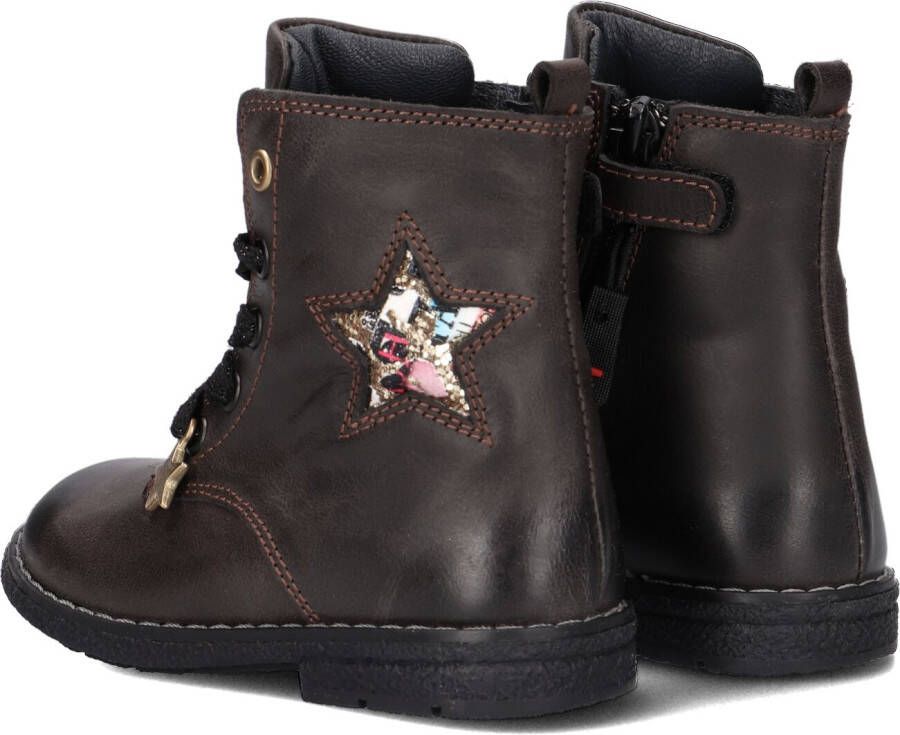 JOCHIE & FREAKS Zwarte Veterboots Jf-21170