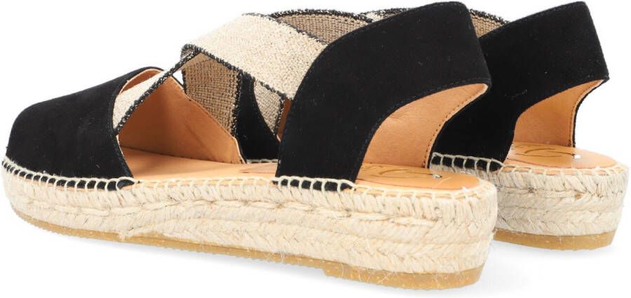 KANNA Zwarte Espadrilles Ada