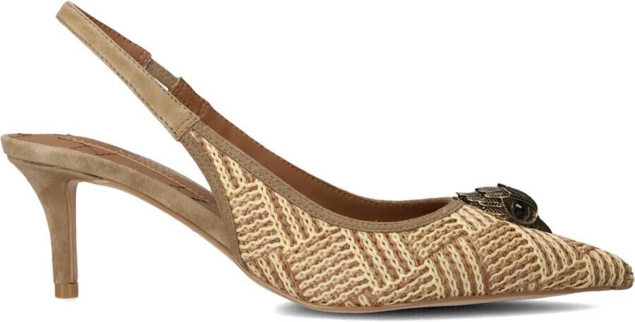 KURT GEIGER LONDON Beige Hakken Belgravia Sling Back