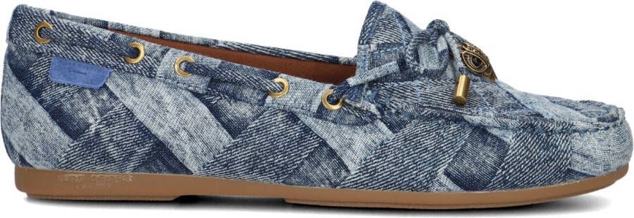 Kurt Geiger Dames Instappers & Ballerina's Eagle Moccasin Denim Jeansblauw