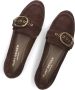 Kurt Geiger Bruine Suède Loafers met Strass Gesp Brown Dames - Thumbnail 6