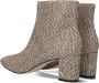 Kurt Geiger London Fabric Ankle Boot Enkellaarsjes Enkelboots met rits Dames Goud - Thumbnail 5