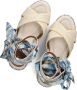 Kurt Geiger London Chelsea Scarf Platform Sandalen Dames Blauw - Thumbnail 7